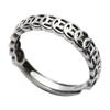 Anillo de Plata Esterlina 925 Money Duoduo Estilo Antiguo Vintage Diseño Push-Pull Anillo para Hombre y Mujer Moneda Anillo Individual 5753Y