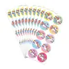 Pegatinas de unicornio para niños, pegatinas de recompensa para niños de 1.5 pulgadas, productos populares de comercio exterior