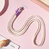 Cordón para Teléfono Color Sólido Cuerda Larga Antiperdida Bandolera Lateral Cordón para Teléfono Cuerda Colgante Antiperdida Colgante Resistente Personalizado Correa para el Hombro Cuerda de Colores