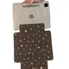 Funda protectora estilo coreano de estrella marrón para tableta Apple iPad, anti-flexión, desmontable, succión lateral, adecuada para Air, Mini y Pro de 10ª generación
