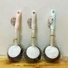 Escova Nórdica de Cabo Longo para Lavar Panelas Escova de Esfera de Aço Bola de Limpeza de Malha para Cozinha Escova Doméstica para Lavar Louça Atacado Barato