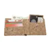 Cartera de Corcho Transfronteriza, Simple Cartera Plegable de Corcho, Bolsa de Cosméticos de Corteza Estilo Japonés, Fábrica Personalizada