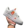 Air Force 1 Low Estampado de Serpiente Suela Transparente Tenis Blancos para Hombre y Mujer Air Force 1 de Caña Baja Tenis Deportivos Casuales