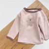 Terno infantil Bebê Outono Coreano Bebê Desgaste Infantil Base Camisa Cinta Leggings Duas Peças Terno Do Bebê Outono
