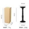 Cross-border American Retro Candlestick Candlelight Jantar Vela Copo Preto High-end Sense Decorativo Ferro Artesanato Ornamentos