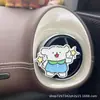 Ambientador Plano de Acrílico para Coche Modelo Nuevo Transfronterizo con Líneas Lindas y Diseño de Cachorro Blanco para la Ventilación del Coche