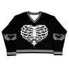 Nuevos Tops y Suéteres de Lana Versátiles Casuales Holgados con Cuello en V Estampados Estilo Preppy Británico Europeo y Americano Otoño e Invierno 2025