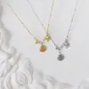 Collar de Pareja con Colgante de Estrella de Mar y Concha para Playa de Verano Diseño de Nicho Emoción de Alta Gama para Mujer