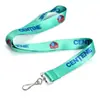 Lanyard de transferencia térmica de poliéster lámina de hierro gancho de ocho palabras insignia de permiso de trabajo insignia de certificado de exposición lanyard de tarjeta de fábrica logo impreso