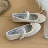 Zapatos Mary Jane Retro Coreanos para Mujer 2026 Primavera Nuevos Zapatos Planos de Punta Redonda con Correas de Doble Hebilla Dulces Zapatos de Ballet para Mujer