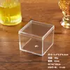 Caja Transparente de Plástico Acrílico Cuadrada al por Mayor de 5 cm con Tapa y Base Caja de Dulces Caja de Empaque para Exhibición de Figuras Cubo de Rubik