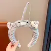 Diadema de Personaje de Dibujo Animado Japonés y Coreano, Alien de Tres Ojos, Tiburón, Cabeza de Dinosaurio, Pinza para el Cabello para Lavarse la Cara, Estilo de Diadema Original y Lindo