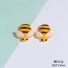 Accesorios de Abeja Linda de Dibujos Animados de Resina Materiales de Pegamento de Crema DIY Zuecos Imanes para Nevera Accesorios para el Cabello Parches Decorativos