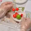 Luvas descartáveis plástico comestível transparente alimentos engrossados catering lagosta película protetora para as mãos domésticas atacado