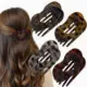 Presilha de Cabelo de Alta Qualidade em Formato de Coração Transfronteiriça, Presilha Popular da Amazon para Penteados Updo, Acessório de Cabelo Presilha Jacaré para Meio Preso