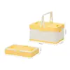 Caja de almacenamiento de cocina plegable, multifuncional, portátil, disponible en varios colores, para organizar bocadillos y otros artículos en la encimera