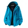Conjunto de dos piezas de chaqueta de plumón para hombre estilo Luotuo 3 en 1 para exteriores, chaqueta de montañismo cálida, impermeable y a prueba de viento para mujer