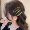 Pasador de Acetato Accesorio para el Cabello para Mujeres 2025 Nueva Moda Pinza Lateral para Flequillo y Mechones Pinza Bb Pasador