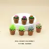 Mini Modelo de Planta Miniatura Pilar Imortal Vaso de Flor Planta Verde Decorações Ornamento Cena Miniatura Casa de Bonecas