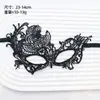Máscara de Halloween Accesorios para Transmisión en Vivo Mascarada Gótica Cosplay Máscara de Encaje Negro Máscara para Ojos de Adulto
