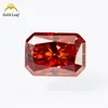Moissanita de Color Piedra Preciosa Wuzhou Corte Radiante Irregular 1-3 Quilates Pasó la Prueba del Bolígrafo Detector de Diamantes Juego en 18K