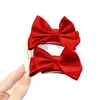 Diadema Rojo Festivo con Lazo para Niñas Pasador de Año Nuevo Infantil Pinza de Princesa Pasador para Flequillo Lateral Pasador