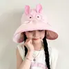 Sombrero de Sol de Verano para Niños, Anti-UV, Visera para Niños y Niñas, Estilo Coreano, Ala Ancha, Sombrero de Sol para Bebé para Exteriores