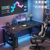 Mesa de computador dobrável, mesa de estudante de mesa, mesa de estudo para quarto de casa, mesa de escritório, mesa de jogos de fibra de carbono para lan house