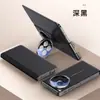 Funda adecuada para teléfono OPPO Find N6 con soporte para lente, funda de cuero tipo libro anticaída con doble eje central para FIND N6 para hombres y mujeres