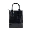 Bolso de mano mini a cuadros fresco para mujer, bolso vertical brillante para teléfono, bolso tipo cesta simple, único y moderno