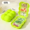 Caja pequeña de pastillas de 6 compartimentos, caja de pastillas y tabletas compartimentada portátil para llevar tres comidas al día, mini caja de medicamentos sellada a prueba de humedad