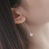Pendientes de borla de plata de ley 925, pendientes de verano, nuevos pendientes de moda 2024, pendientes de viento frío, joyería para mujer