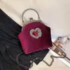 Bolso de Mano para Noche de Nuevo Estilo Transfronterizo para Mujer, Bolso de Mano tipo Clutch Barroco para Banquete, Bolso de Cadena tipo Concha de Nicho para el Día a Día