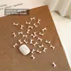 Acessórios Populares de Mini Laço para Nail Art em Cores Arco-Íris Doces, Disponíveis em Tamanhos Grande, Médio e Pequeno, Decorações de Unhas em Resina