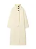 Casaco Trench de Lã Elegante Casual Fashionável de Gola Alta Dupla Face Feminino Outono 2026