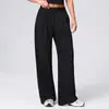 Calça Esportiva Casual Fina e Respirável Estilo Europeu e Americano Transfronteiriça para Mulheres, Calça de Esportes ao Ar Livre de Cintura Alta, Calça Larga Solta