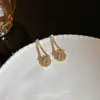 Estilo de Celebridad Hija Collar Super Brillante Hueco Forma de Gota de Agua Lujo Ligero Temperamento de Alta Gama Cadena para Clavícula Accesorio de Vestido de Moda Pendientes