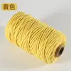 Cuerda de Algodón de Color de 3 mm para Manualidades Trenzado Hecho a Mano Hilo de Algodón Grueso Fino Suave Cuerda para Tapicería 10m/50m/100m No
