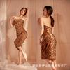 Lencería sexy vestido tubo sin espalda de dos vías con pecho fruncido top de tubo sexy pijama de seda de hielo ropa corta de lana 2207