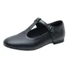 Zapatos Mary Jane Cómodos de Suela Blanda para Mujer, Nuevo Estilo Primavera y Verano 2026, Zapatos de Cuero Versátiles Negros de Tacón Medio con Hebilla para Mujer
