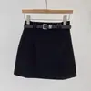 Saia de terno preta para mulheres 2024 primavera novo estilo coreano moda emagrecedora cintura alta quadril saia de quadril corte A