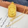 Tienda de Oro Mismo Estilo Chapado en Oro Incrustado de Diamantes Colgante Amarillo del Dios de la Riqueza, Nuevo Estilo Chino Moda Colgante para Atraer Riqueza, Venta al por Mayor