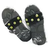 Crampones de hielo invisibles cubrezapatos transparentes antideslizantes de 5 dientes para escalar nieve al aire libre de invierno para niños y niñas carretera antideslizantes crampones de hielo