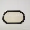 Accesorios para Imán de Refrigerador Marco de Fotos Redondo DIY Montaje Bordado Letreros Pieza de Madera Hecho a Mano Tie-Dye Brocado de Canción Brocado Zhuang Tablero Base Marco de Madera