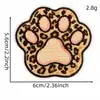 Parche de Tela Bordado Elemento Estampado de Leopardo Americano Retro Cámara Lápiz Labial Múltiples Diseños Parche para Ropa Pegatina Insignia Bordado por Computadora