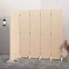 Biombo Plegable para Sala de Estar, Estilo Minimalista Moderno Color Crema, Adecuado para Dormitorio, Hogar, Oficina, Panel de Pantalla Blanco Hueso