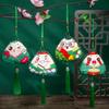 Bolsita de ajenjo para el Festival del Bote del Dragón, zongzi, hecha a mano, para jardín de infantes, material de bricolaje, regalo para niños, juguete, colgante de bolsita de ajenjo