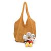Nova bolsa feminina de palha trançada, moderna e elegante, perfeita para viagens à praia. Ideal para o verão.