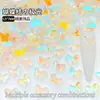Strass Formato Borboleta 5*7mm com Fundo Plano Decorações Brilhantes da Moda para Nail Art Acessórios Borboleta Strass para Unhas Postiças Atacado