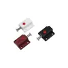 Pestillo de Resorte de Plástico Pestillo de Montaje Superficial para Muebles Pestillo de Botón Automático Auto-Pulsante Perno de Puerta Hebilla de Cierre para Puerta de Gabinete Accesorios de Ferretería